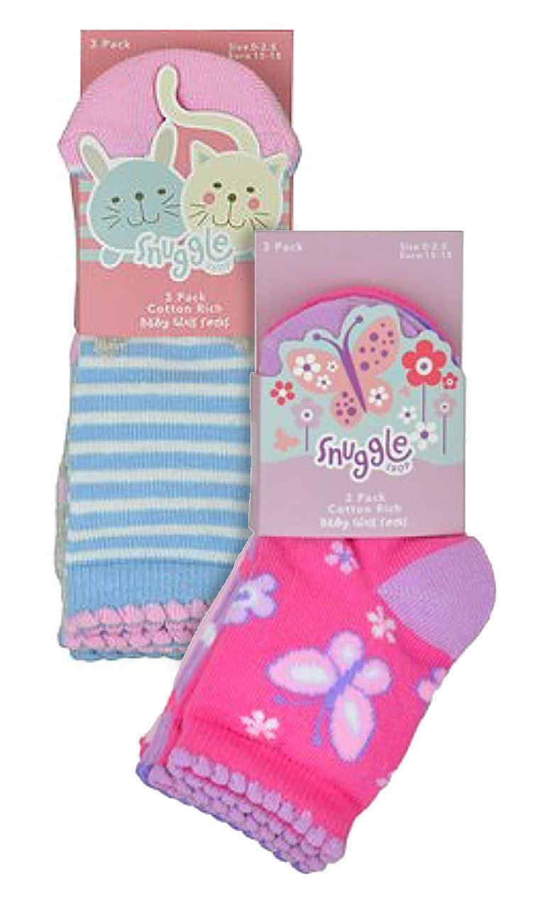 Baby Girls 6 Pack Butterfly / Animal Design Socks - Toi ‘n’ Moi Ltd