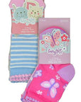Baby Girls 6 Pack Butterfly / Animal Design Socks - Toi ‘n’ Moi Ltd