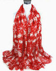 Womens Ladies Christmas Festive Scarf Santa Claus Snowman Print Winter Gifts UK - Toi ‘n’ Moi Ltd