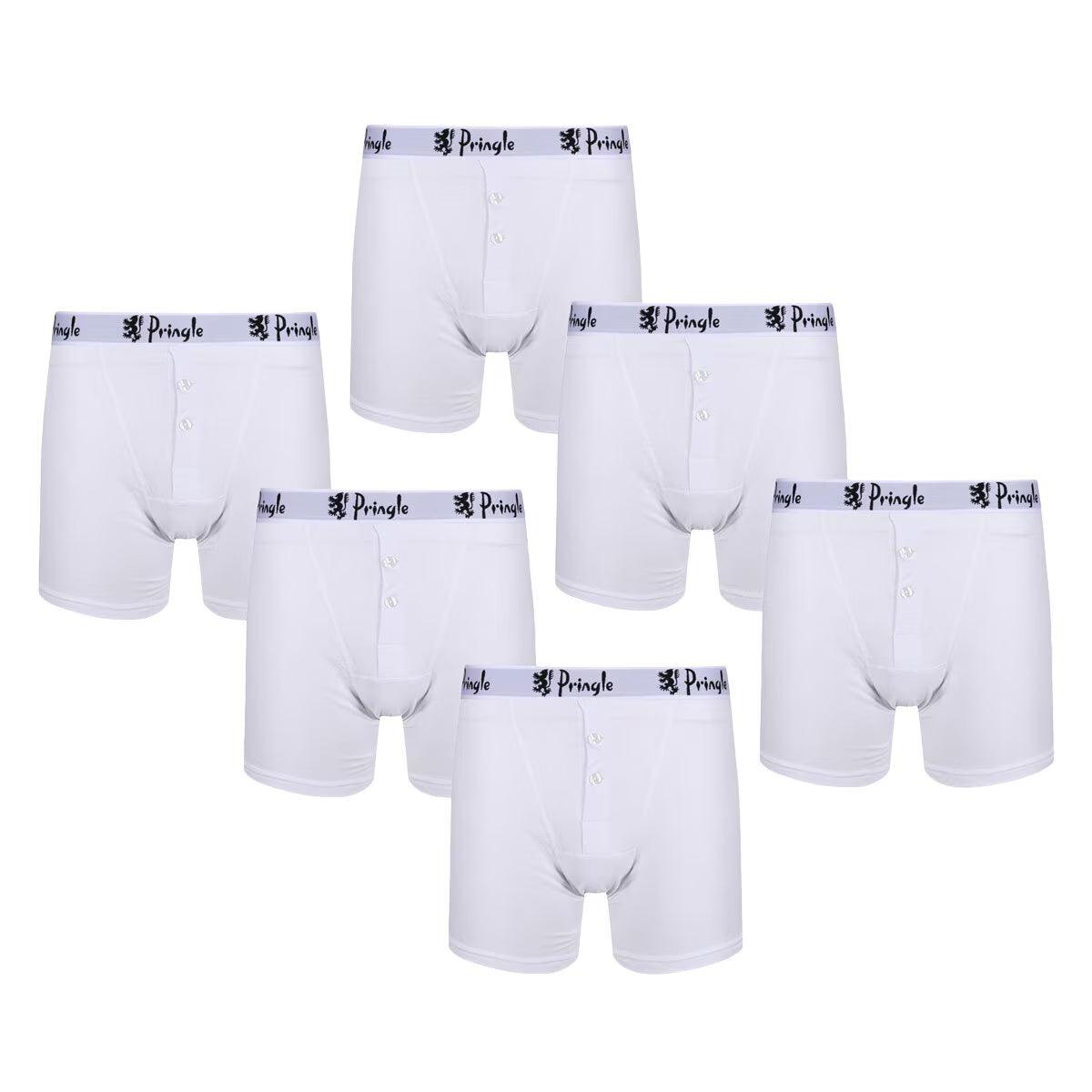 Pringle William Men'S Button Boxer Shorts, 2 X 3 Pack - Toi ‘n’ Moi Ltd