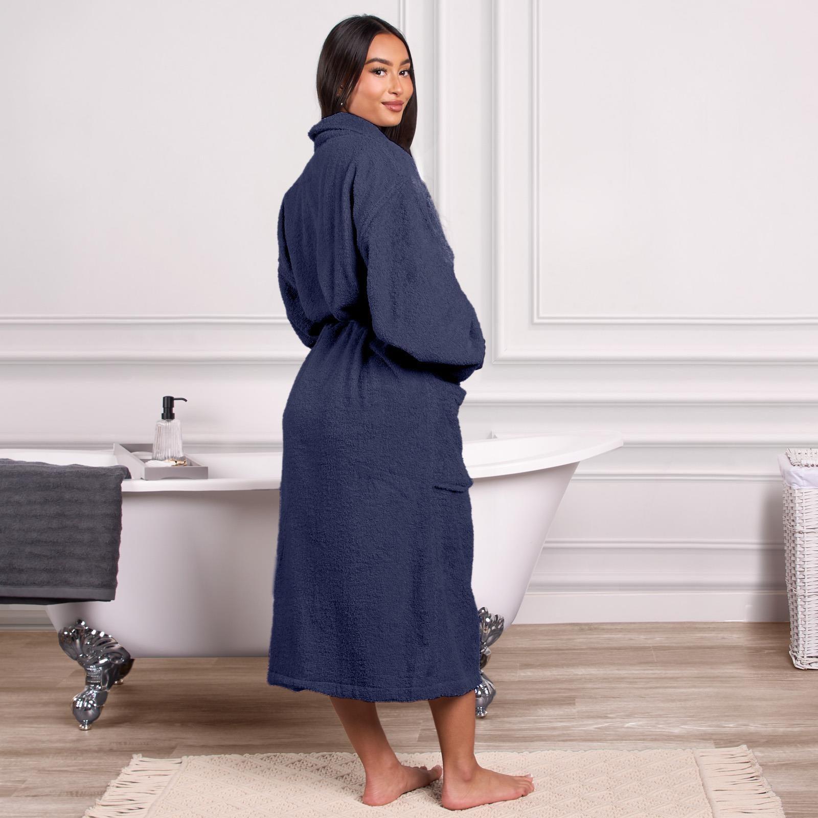 Brentfords Luxury 100% Cotton Bath Robe Terry Towel Soft Dressing Gown Unisex - Toi ‘n’ Moi Ltd