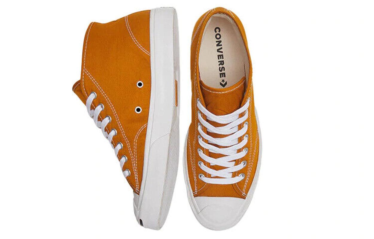 Converse Unisex Jack Purcell Mid Trainers / Saffron Orange / RRP £70 - Toi ‘n’ Moi Ltd