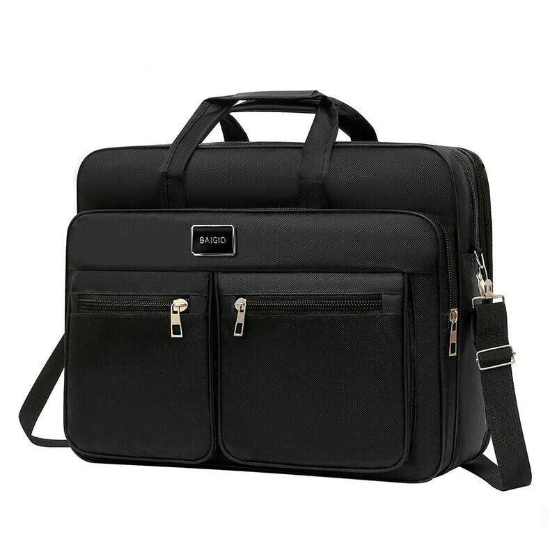Men Shoulder Messenger Bag Waterproof Travel Business Work Laptop Bag Briefcase - Toi ‘n’ Moi Ltd