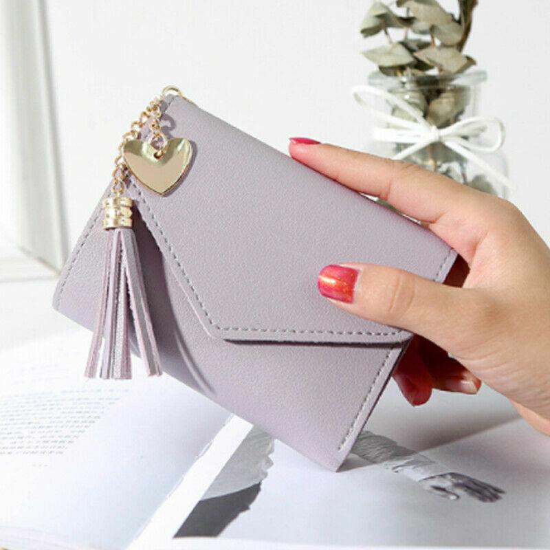 Women Ladies Leather Small Mini Wallet Card Key Holder Cash Coin Purse Clutchbag - Toi ‘n’ Moi Ltd