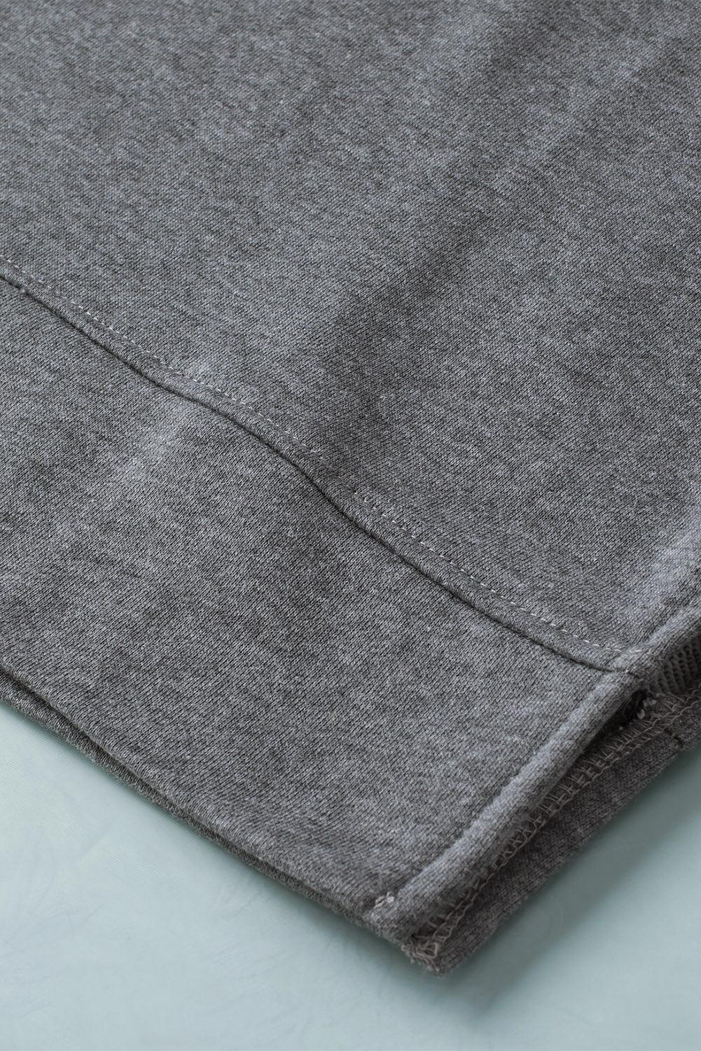 Black Crew Neck Colorblock Plus Size Sweashirt - Toi ‘n’ Moi Ltd