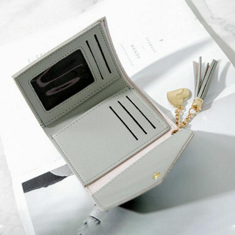 Women Ladies Leather Small Mini Wallet Card Key Holder Cash Coin Purse Clutchbag - Toi ‘n’ Moi Ltd