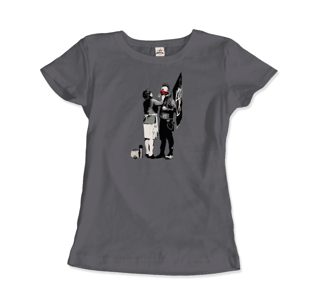 Banksy Anarchist Punk and His Mother Artwork T-Shirt - Toi ‘n’ Moi Ltd