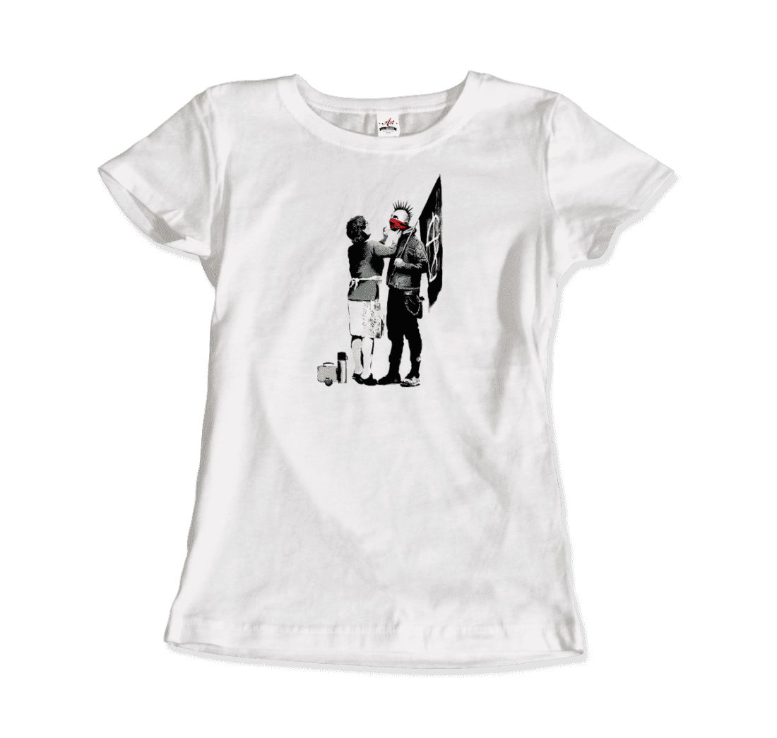 Banksy Anarchist Punk and His Mother Artwork T-Shirt - Toi ‘n’ Moi Ltd