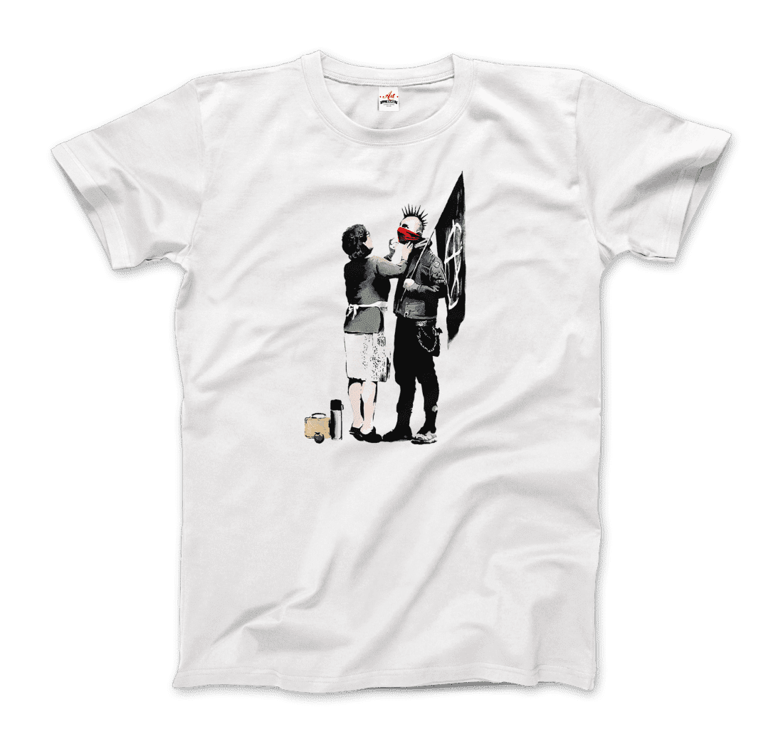 Banksy Anarchist Punk and His Mother Artwork T-Shirt - Toi ‘n’ Moi Ltd