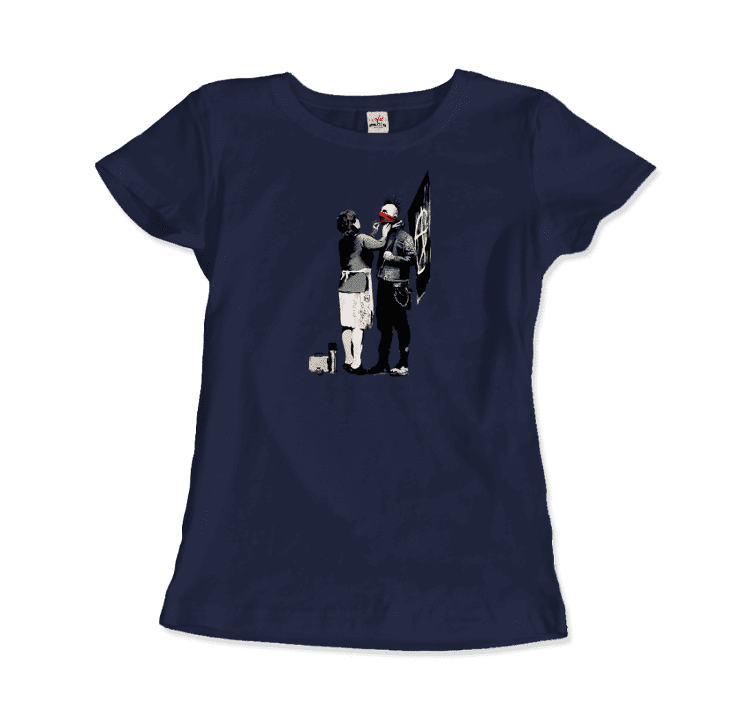 Banksy Anarchist Punk and His Mother Artwork T-Shirt - Toi ‘n’ Moi Ltd