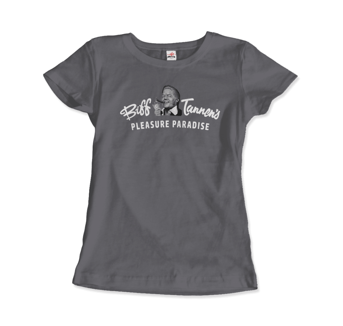 Biff Tannen's Pleasure Paradise Dusted Logo - Back to the Future T-Shirt - Toi ‘n’ Moi Ltd