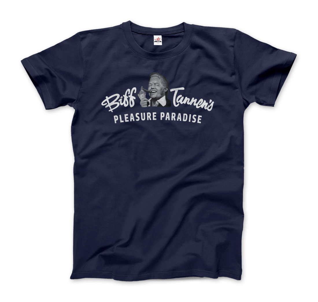 Biff Tannen's Pleasure Paradise Dusted Logo - Back to the Future T-Shirt - Toi ‘n’ Moi Ltd