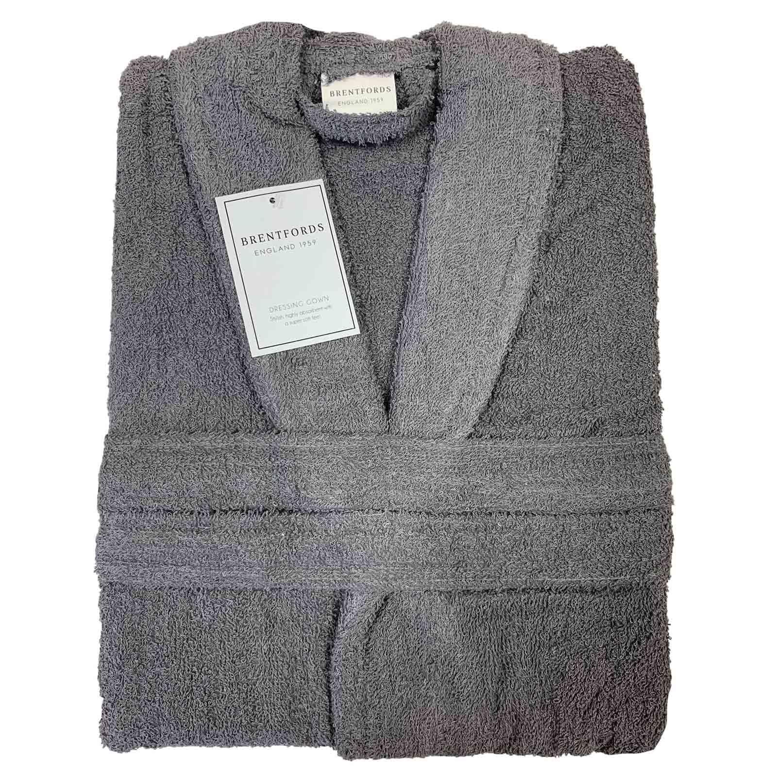Brentfords Luxury 100% Cotton Bath Robe Terry Towel Soft Dressing Gown Unisex - Toi ‘n’ Moi Ltd