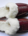 Women`S/Ladies Winter Slippers 100% Natural Leather&Sheepw - Toi ‘n’ Moi Ltd