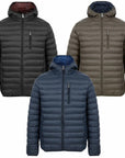 Tokyo Laundry Puffer Jacket Mens Hooded Quilted Coat Warm Winter Zip Pockets - Toi ‘n’ Moi Ltd