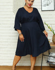  Plus size dress model 168960 Karko 