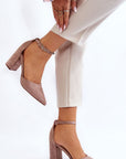 Block heel pumps model 176239 Step in style - Toi ‘n’ Moi Ltd