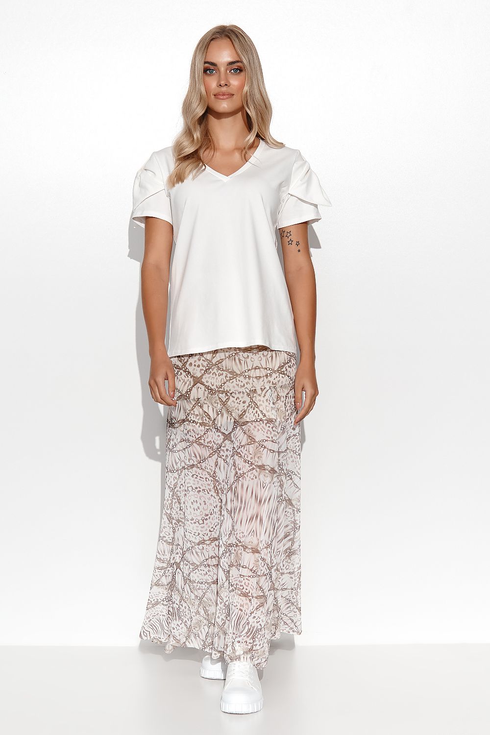 Blouse model 180759 Makadamia - Toi ‘n’ Moi Ltd