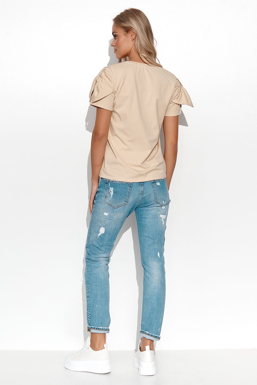 Blouse model 180759 Makadamia - Toi ‘n’ Moi Ltd