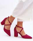 Block heel pumps model 181455 Step in style - Toi ‘n’ Moi Ltd