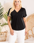 Plus size blouse model 183320 Karko 