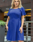  Plus size dress model 183336 Karko 