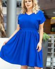  Plus size dress model 183385 Karko 