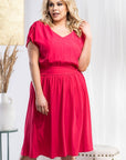  Plus size dress model 183386 Karko 