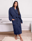 Brentfords Luxury 100% Cotton Bath Robe Terry Towel Soft Dressing Gown Unisex - Toi ‘n’ Moi Ltd
