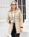 Women Winter Long Parka Quilted Coat Hooded Ladies Warm Padded Puffer Jacket - Toi ‘n’ Moi Ltd