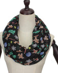 Womens Ladies Christmas Festive Scarf Santa Claus Snowman Print Winter Gifts UK - Toi ‘n’ Moi Ltd