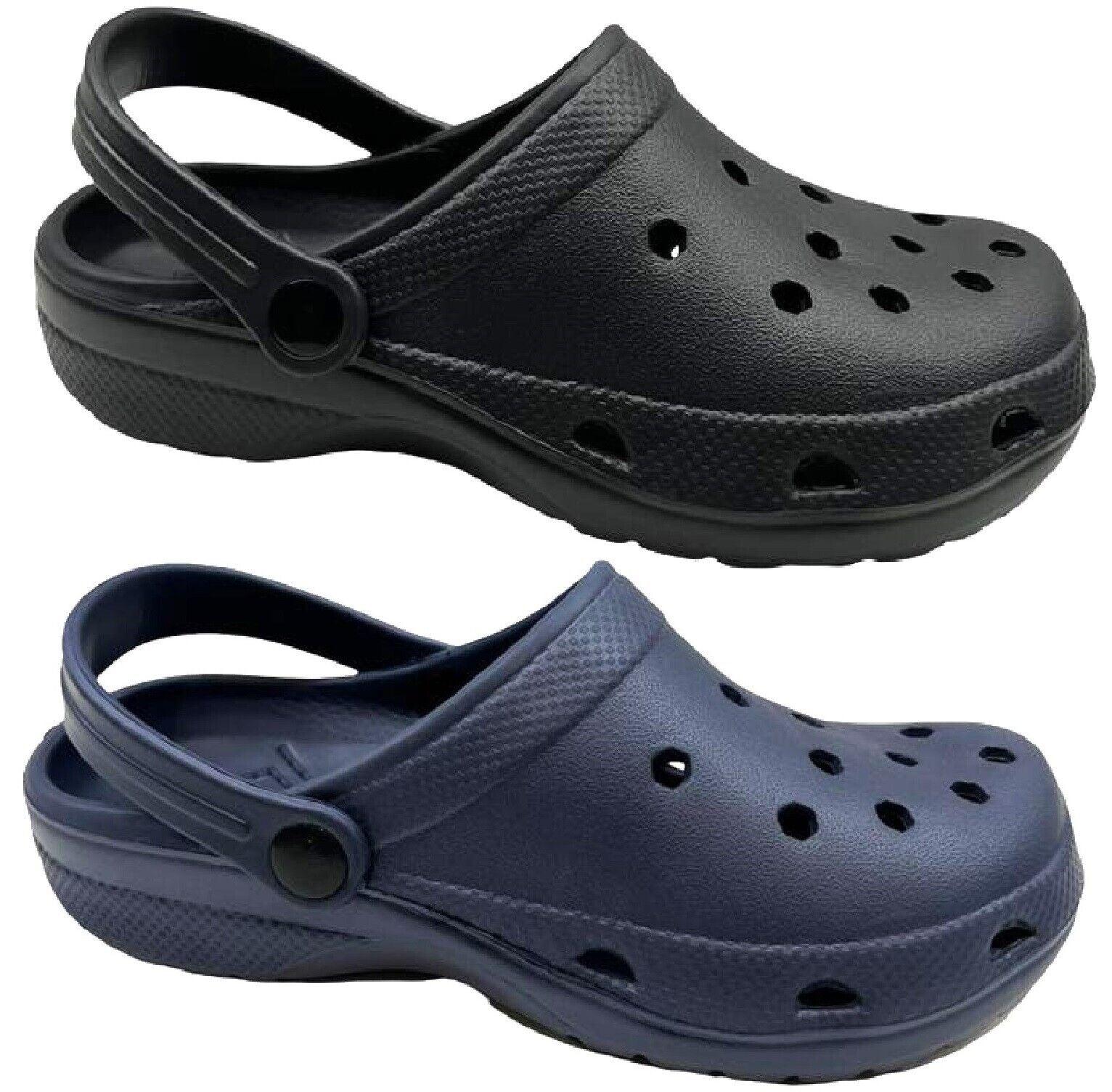 MENS COMFY BEACH POOL SUMMER CLOG HOILDAY SHOWER GARDEN WALKING SANDALS SHOES - Toi ‘n’ Moi Ltd