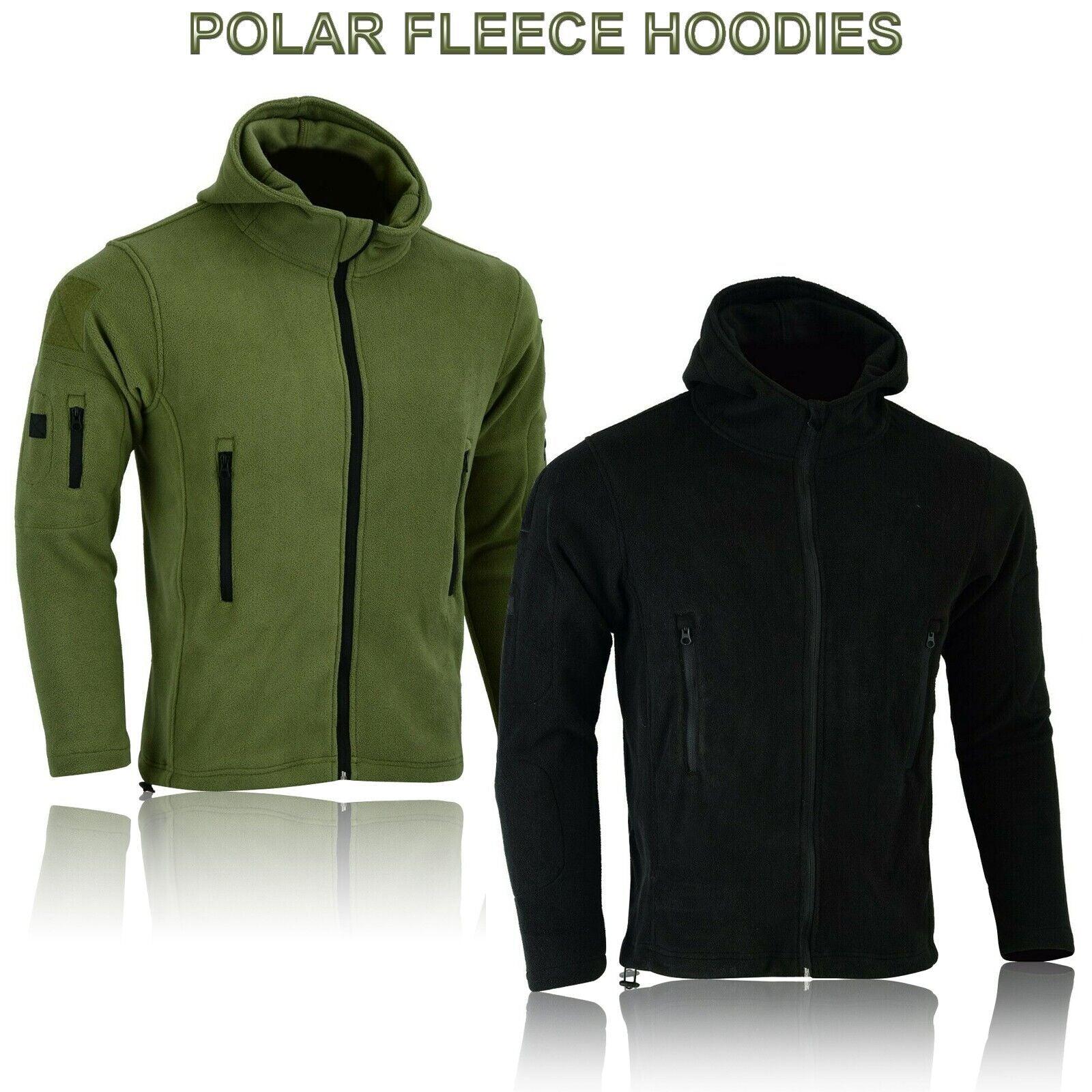 Men Casual Coat Tactical Recon Fleece Jacket Full Zip Army Hoodie Combat Hoody - Toi ‘n’ Moi Ltd