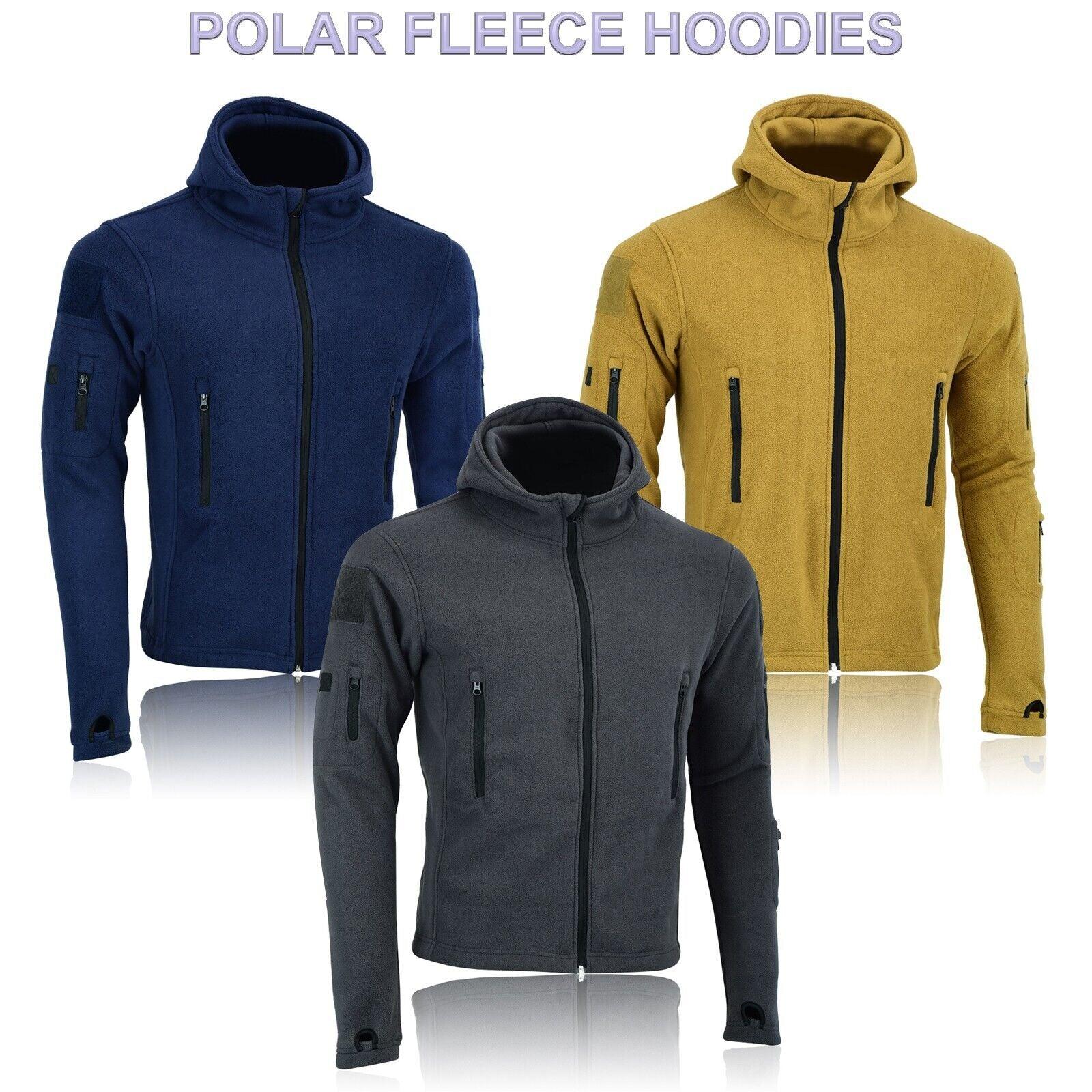 Men Casual Coat Tactical Recon Fleece Jacket Full Zip Army Hoodie Combat Hoody - Toi ‘n’ Moi Ltd