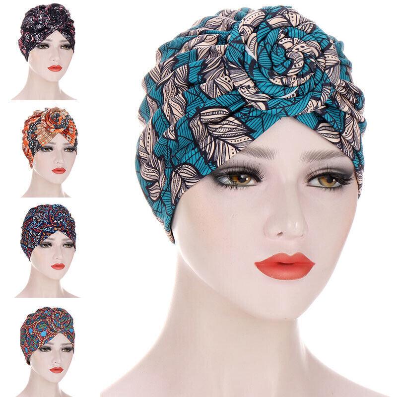 Stretch Turban Hats for Women - African Knot Headwraps Soft Pre Tied Bonnet Hair - Toi ‘n’ Moi Ltd
