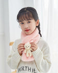 Fur Plush Thicken Kids Gift Plush Scarf Warm Bib Bear Cross Scarf Neckerchief UK - Toi ‘n’ Moi Ltd