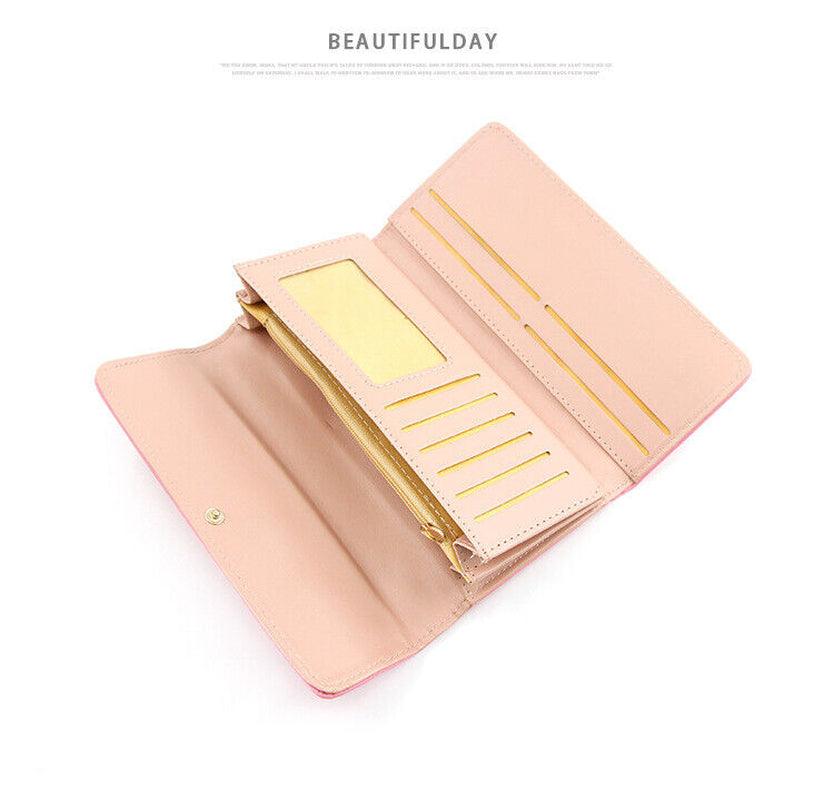Ladies Leather Wallet Long Purse Phone Card Holder Case Clutch Large Capacity UK - Toi ‘n’ Moi Ltd