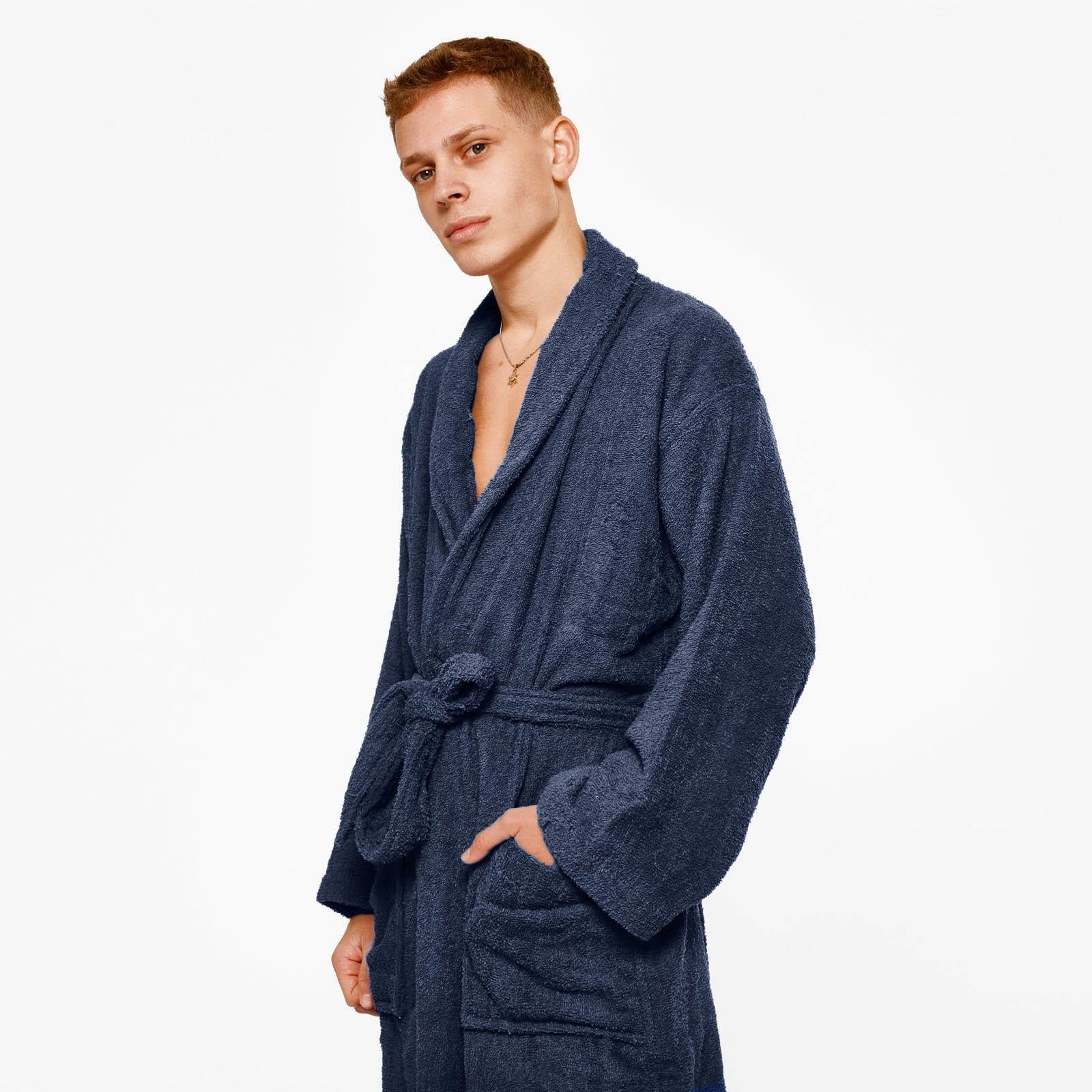 Brentfords Luxury 100% Cotton Bath Robe Terry Towel Soft Dressing Gown Unisex - Toi ‘n’ Moi Ltd