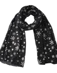 Womens Ladies Christmas Festive Scarf Santa Claus Snowman Print Winter Gifts UK - Toi ‘n’ Moi Ltd