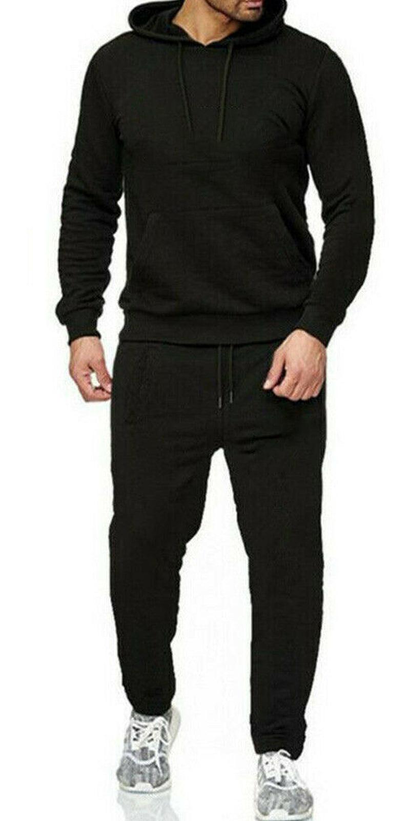 New Mens Pullover Tracksuit Hoodie Jogging Bottoms Set Stretch Sweater Jogger - Toi ‘n’ Moi Ltd