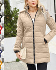 Women Winter Long Parka Quilted Coat Hooded Ladies Warm Padded Puffer Jacket - Toi ‘n’ Moi Ltd