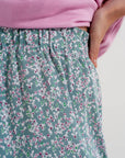 Floral Flounce Co-Ord Mini Skirt in Green - Toi ‘n’ Moi Ltd