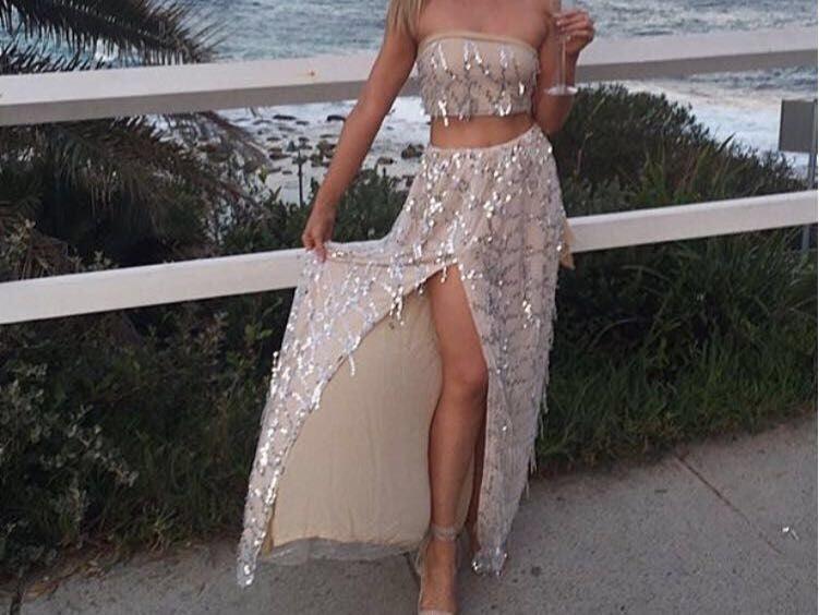 Beige Sequin Dress - Toi ‘n’ Moi Ltd