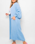Chunky Knitted Balloon Sleeve Long Maxi Cardigan - Toi ‘n’ Moi Ltd