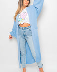 Chunky Knitted Balloon Sleeve Long Maxi Cardigan - Toi ‘n’ Moi Ltd