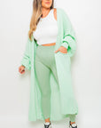Chunky Knitted Balloon Sleeve Long Maxi Cardigan - Toi ‘n’ Moi Ltd