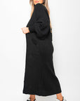 Chunky Knitted Balloon Sleeve Long Maxi Cardigan - Toi ‘n’ Moi Ltd