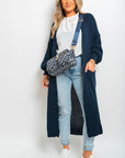 Chunky Knitted Balloon Sleeve Long Maxi Cardigan - Toi ‘n’ Moi Ltd