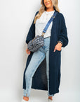 Chunky Knitted Balloon Sleeve Long Maxi Cardigan - Toi ‘n’ Moi Ltd