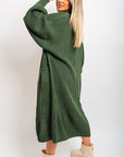 Chunky Knitted Balloon Sleeve Long Maxi Cardigan - Toi ‘n’ Moi Ltd